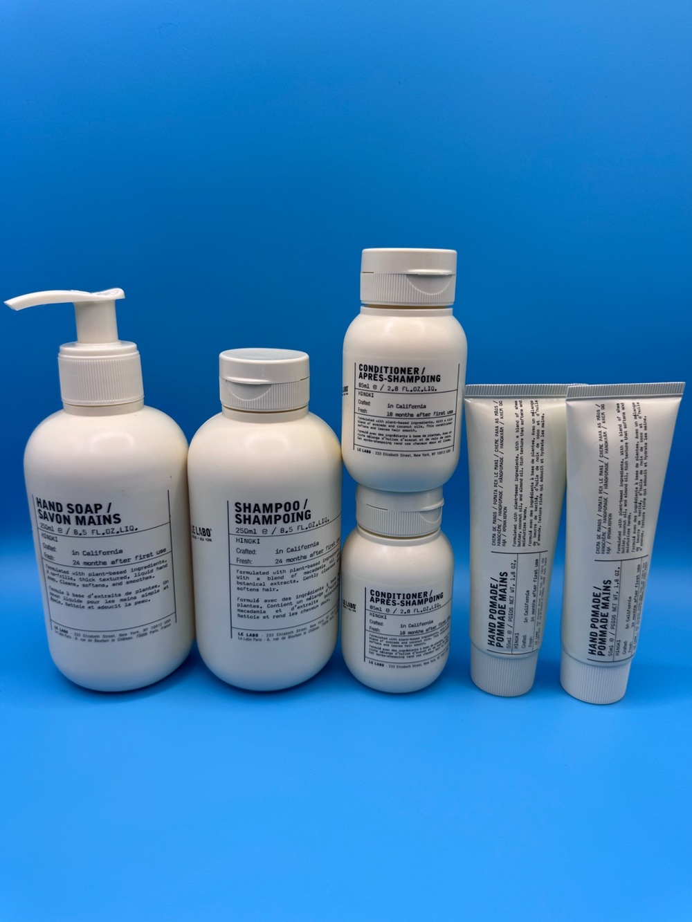 Labo Hinoki Shampoo Conditioner Hand Soap Pomade Set